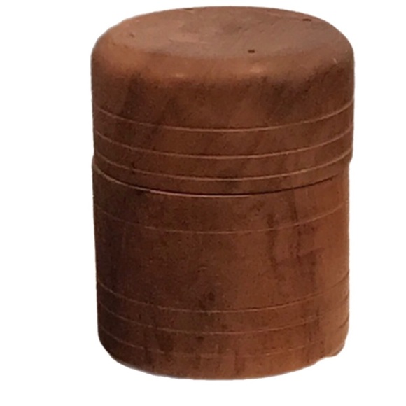 Burl wood Lathed Lidded Canister“Round BOX W/ Wood Lid Desk Storage Decorative - Picture 4 of 15